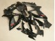 Beste Suzuki GSXR 600/750 Motorrad Verkleidung 2006-2007 - Glanzendes Schwarz