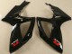 Beste Suzuki GSXR 600/750 Motorrad Verkleidung 2006-2007 - Glanzendes Schwarz