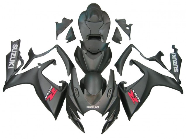 Beste Suzuki GSXR 600/750 Motorrad Verkleidung 2006-2007 - Matt Schwarz