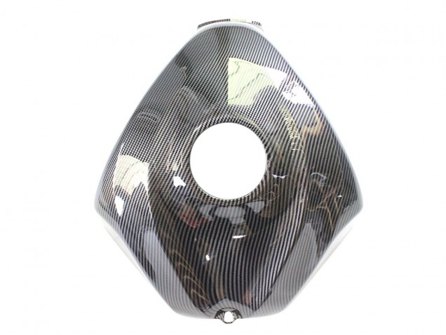 Beste Suzuki GSXR 600/750 Motorrad Verkleidung 2006-2007 - Schwarz Weiss Carbonfaser Stil