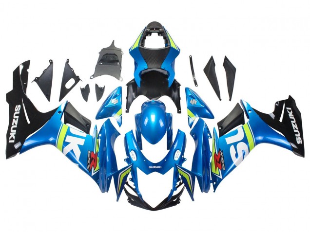 Beste Suzuki GSXR 600/750 Motorrad Verkleidung 2011-2024 - Blau Weiss Grun Schwarz