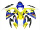 Beste Suzuki GSXR 600/750 Motorrad Verkleidung 2006-2007 - Weiss Blau Gelb Corona Alstare