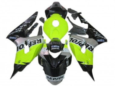 Beste Honda CBR1000RR Motorrad Verkleidung 2006-2007 - Grun Silber Glanzendes Schwarz Repsol