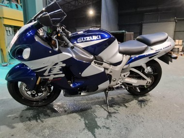 Beste Suzuki GSXR 1300 Hayabusa Motorrad Verkleidung 1996-2007 - Blau Weiss
