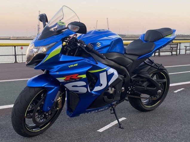 Beste Suzuki GSXR 1000 Motorrad Verkleidung 2009-2016 - Blau Grun Weiss