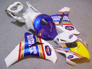 Beste Honda CBR1000RR Motorrad Verkleidung 2008-2011 - Weiss Blau Gelb Gold Rothmans