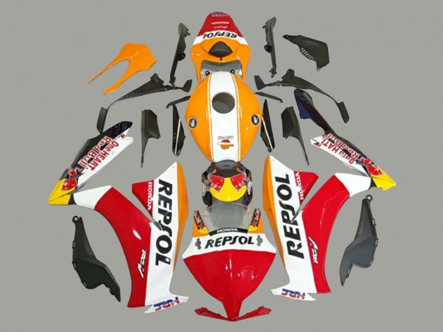 Beste Honda CBR1000RR Motorrad Verkleidung 2012-2016 - Weiss Orange Rot Gelb HRC Repsol