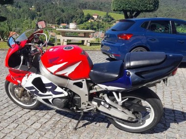 Beste Honda CBR900RR 919 Motorrad Verkleidung Kit 1998-1999 - Weiss Rot Blau