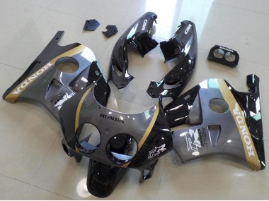 CBR 250 RR MC22 91-98 Motorrad Verkleidungen - Grau Schwarz