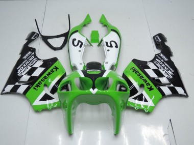 ZX7R 96-03 Motorrad Verkleidungen - Grün Schwarz und Weiß