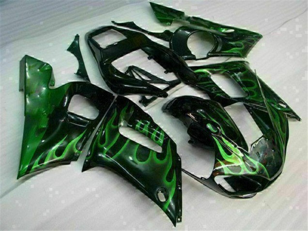 R6 98-02 Motorrad Verkleidungen - Grün Schwarz