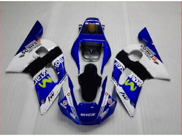 R6 98-02 Motorrad Verkleidungen - BlauGrün Weiß R6 98-02 Motorrad Verkleidungen - BlauGrün Weiß