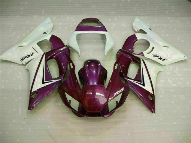 R6 98-02 Motorrad Verkleidungen - Lila Weiß R6 98-02 Motorrad Verkleidungen - Lila Weiß