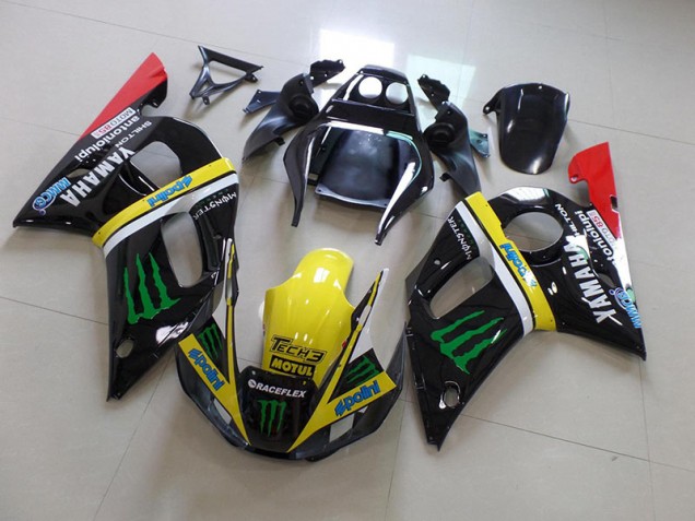 R6 98-02 Motorrad Verkleidungen - Schwarz Gelbes Monster R6 98-02 Motorrad Verkleidungen - Schwarz Gelbes Monster