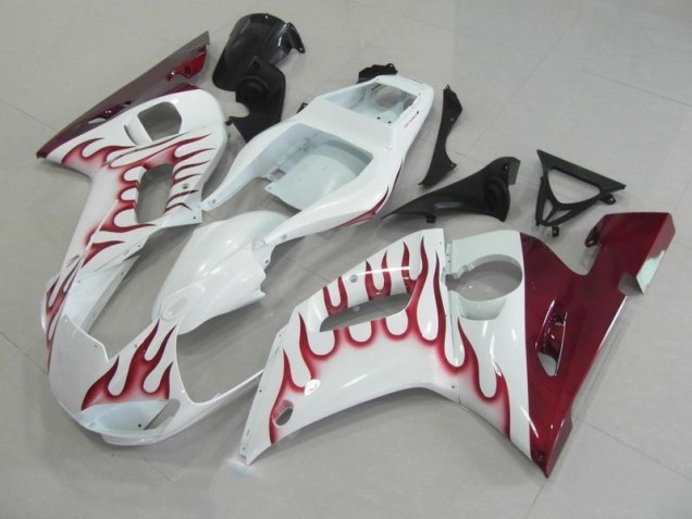 R6 98-02 Motorrad Verkleidungen - Rot Flamme R6 98-02 Motorrad Verkleidungen - Rot Flamme