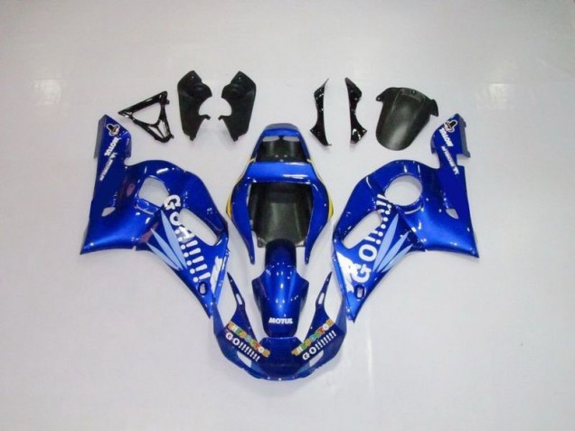 R6 98-02 Motorrad Verkleidungen - Blau Weiße Go Motul R6 98-02 Motorrad Verkleidungen - Blau Weiße Go Motul