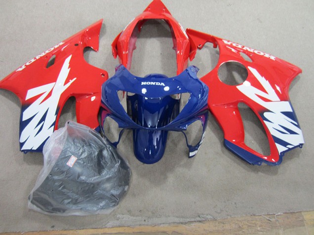 CBR 600 F4 99-00 Motorrad Verkleidungen - Blau Rot CBR 600 F4 99-00 Motorrad Verkleidungen - Blau Rot