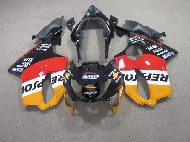 CBR 600 F4 99-00 Motorrad Verkleidungen - Rot Schwarz Repsol CBR 600 F4 99-00 Motorrad Verkleidungen - Rot Schwarz Repsol