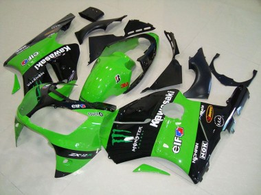 ZX12R 00-01 Motorrad Verkleidungen - Grünes Monster