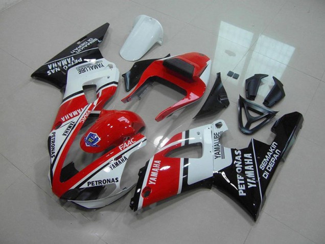 R1 00-01 Motorrad Verkleidungen - Rot Weiß Yamalube R1 00-01 Motorrad Verkleidungen - Rot Weiß Yamalube