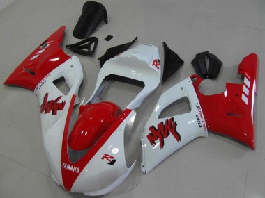R1 00-01 Motorrad Verkleidungen - Rot Weiß Rennen