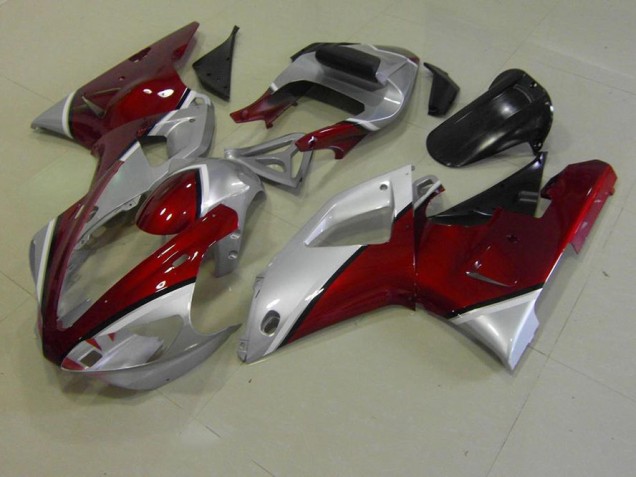 R1 00-01 Motorrad Verkleidungen - Rot und Silber R1 00-01 Motorrad Verkleidungen - Rot und Silber
