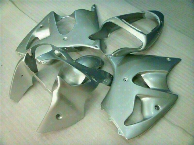 ZX6R 00-02 Motorrad Verkleidungen - Silber