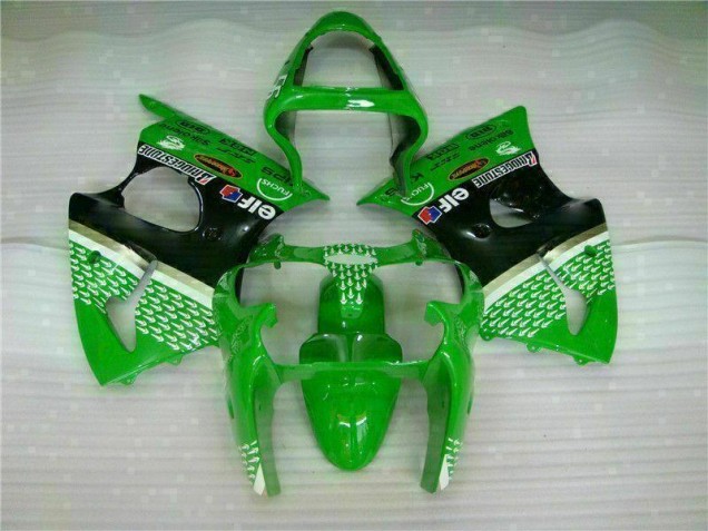 ZX6R 00-02 Motorrad Verkleidung - Grün Schwarz ZX6R 00-02 Motorrad Verkleidung - Grün Schwarz