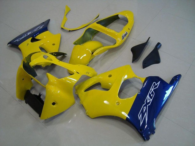 ZX6R 00-02 Motorrad Verkleidungen - Gelb Blau ZX6R 00-02 Motorrad Verkleidungen - Gelb Blau