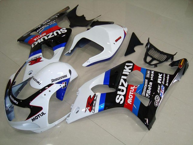 GSXR 1000 K1 00-02 Motorrad Verkleidungen - Schwarz Weiß Blau GSXR 1000 K1 00-02 Motorrad Verkleidungen - Schwarz Weiß Blau