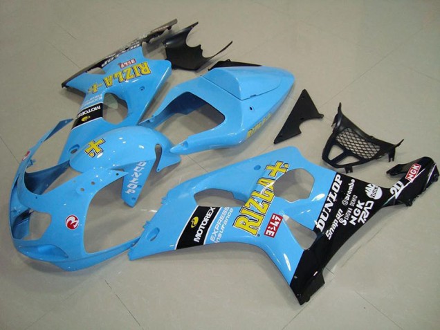 GSXR 1000 K1 00-02 Motorrad Verkleidungen - Hell blau Schwarz GSXR 1000 K1 00-02 Motorrad Verkleidungen - Hell blau Schwarz