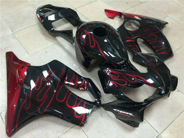 CBR 600 F4i 01-03 Motorrad Verkleidungen - Rot Flamme CBR 600 F4i 01-03 Motorrad Verkleidungen - Rot Flamme