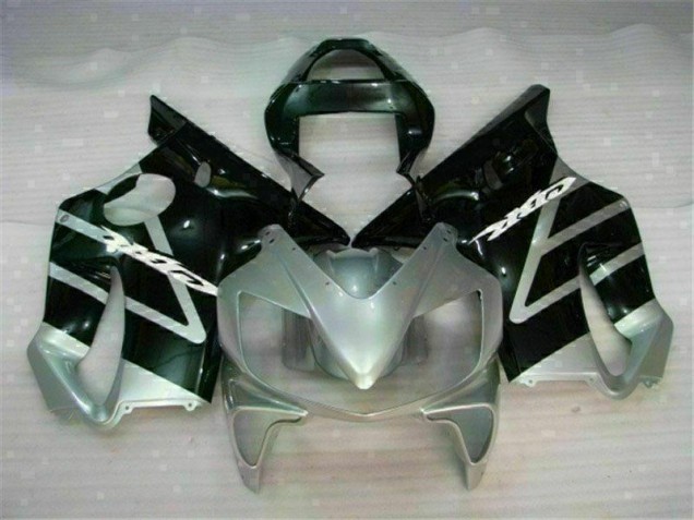 CBR 600 F4i 01-03 Motorrad Verkleidungen - Schwarz Silber CBR 600 F4i 01-03 Motorrad Verkleidungen - Schwarz Silber