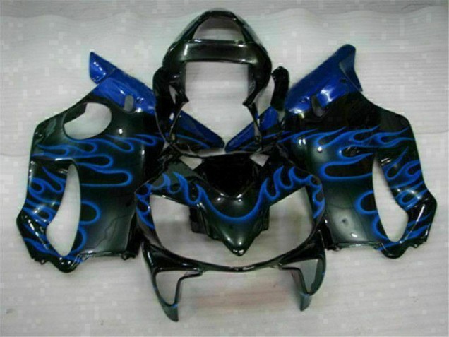 CBR 600 F4i 01-03 Motorrad Verkleidungen - Blau Flammen CBR 600 F4i 01-03 Motorrad Verkleidungen - Blau Flammen