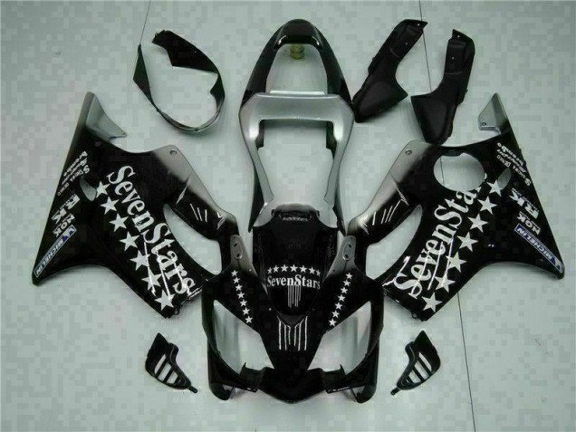 CBR 600 F4i 01-03 Motorrad Verkleidungen - Schwarz Weißes SevenStarss
