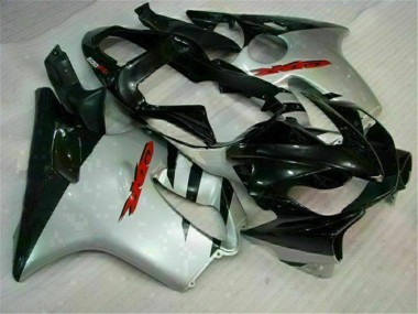 CBR 600 F4i 01-03 Motorrad Verkleidung - Schwarz Silber