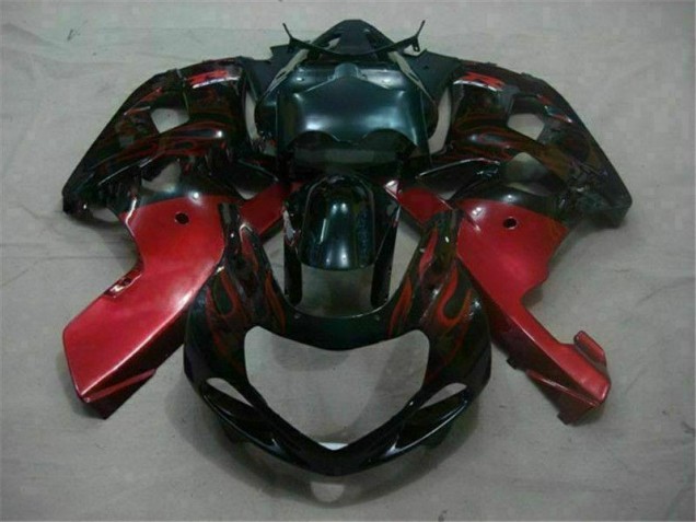 GSXR 600 / 750 K1 K2 K3 01-03 Motorrad Verkleidungen - Schwarz Rot GSXR 600 / 750 K1 K2 K3 01-03 Motorrad Verkleidungen - Schwarz Rot