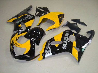 GSXR 750 K1 K2 K3 01-03 Motorrad Verkleidungen - Gelb Schwarz