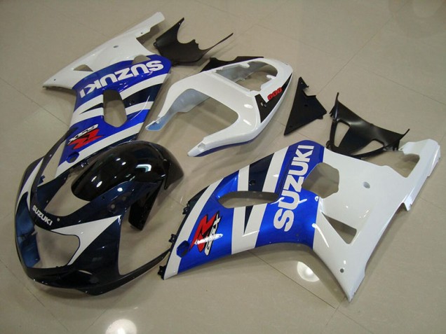 GSXR 750 K1 K2 K3 01-03 Motorrad Verkleidung - Blau Weiß GSXR 750 K1 K2 K3 01-03 Motorrad Verkleidung - Blau Weiß