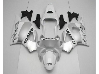 CBR 900 RR 954RR 02-03 Motorrad Verkleidungen - Weiß Silber Schwarz Repsol