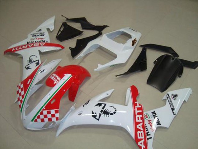 R1 02-03 Motorrad Verkleidungen - Rot Weiß Flag R1 02-03 Motorrad Verkleidungen - Rot Weiß Flag