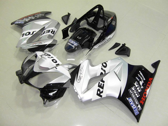 VFR 800 02-13 Motorrad Verkleidungen - Silber Repsol