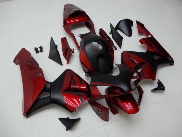 CBR 600 RR 03-04 Motorrad Verkleidungen - Rot Schwarz