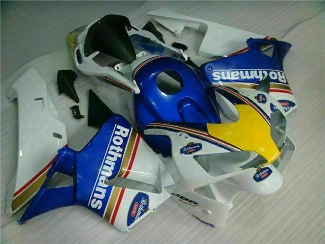 CBR 600 RR 03-04 Motorrad Verkleidungen - Blau Weiß Rothmans