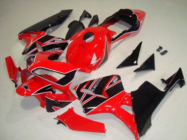 CBR 600 RR 03-04 Motorrad Verkleidung - Rot Schwarz