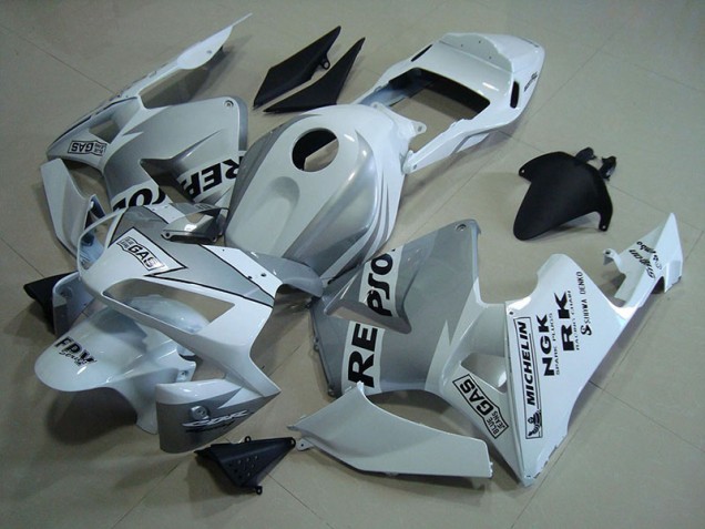 CBR 600 RR 03-04 Motorrad Verkleidungen - Repsol Weiß Silber CBR 600 RR 03-04 Motorrad Verkleidungen - Repsol Weiß Silber