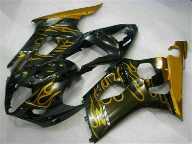 GSXR 1000 K3 03-04 Motorrad Verkleidungen - Gold Schwarz GSXR 1000 K3 03-04 Motorrad Verkleidungen - Gold Schwarz