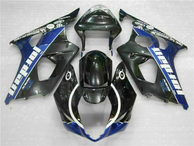 GSXR 1000 K3 03-04 Motorrad Verkleidungen & Plastik - Schwarz Blau