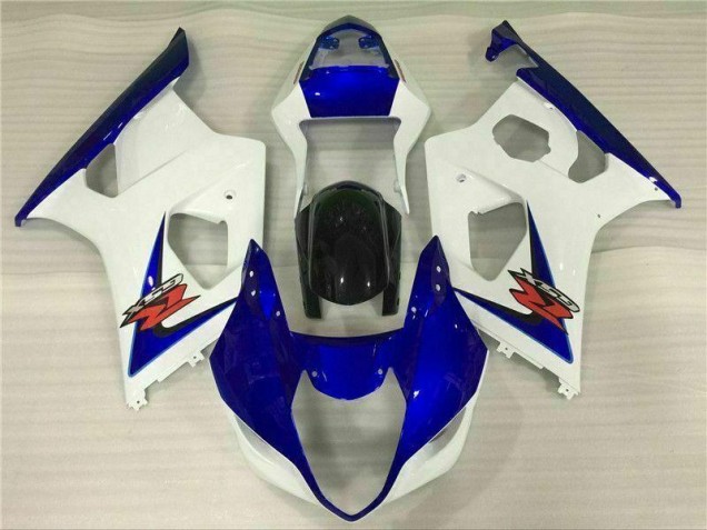 GSXR 1000 K3 03-04 Motorrad Verkleidungen - Weiß Blau