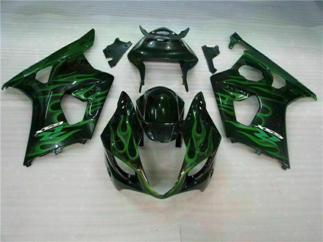 GSXR 1000 K3 03-04 Motorrad Verkleidungen - Grün Schwarz GSXR 1000 K3 03-04 Motorrad Verkleidungen - Grün Schwarz